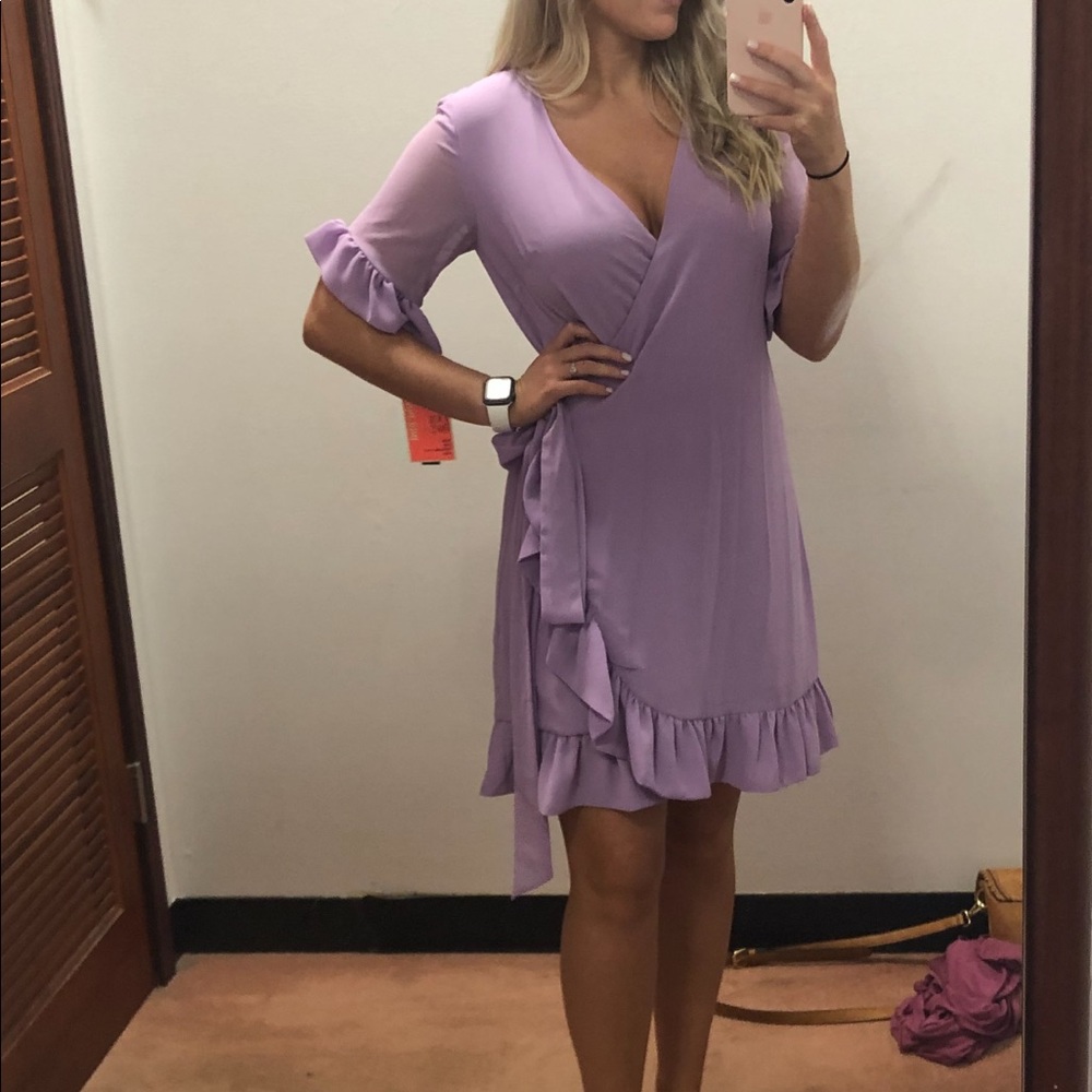 Gianni Binni Wrap dress-lavender.